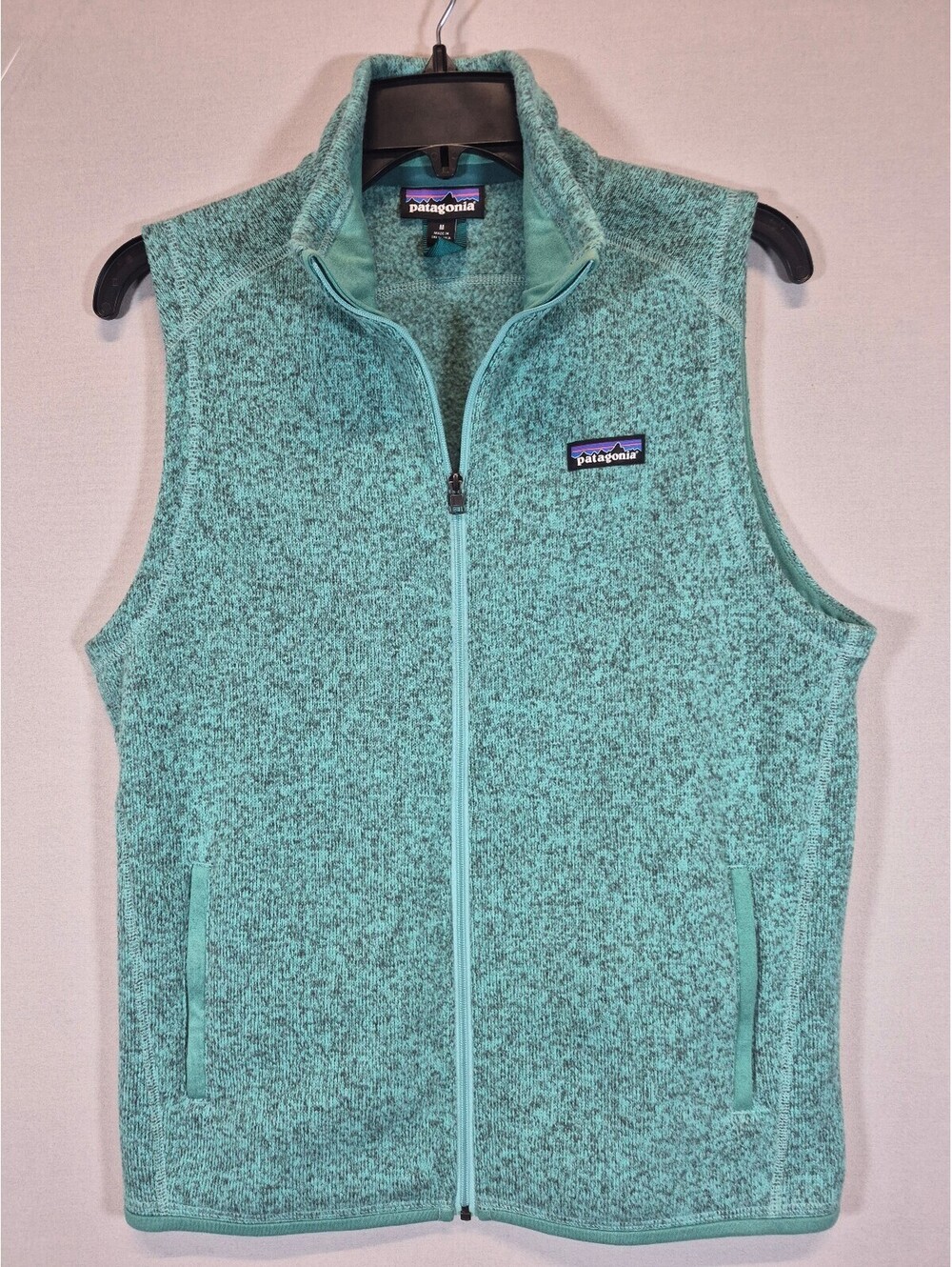 Patagonia Better Sweater Vest Women’s M Teal Full Zip Fleece 26727